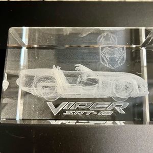 Viper SRT -10 Leaded crystal engraved Dodge Viper